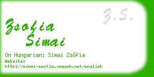 zsofia simai business card
